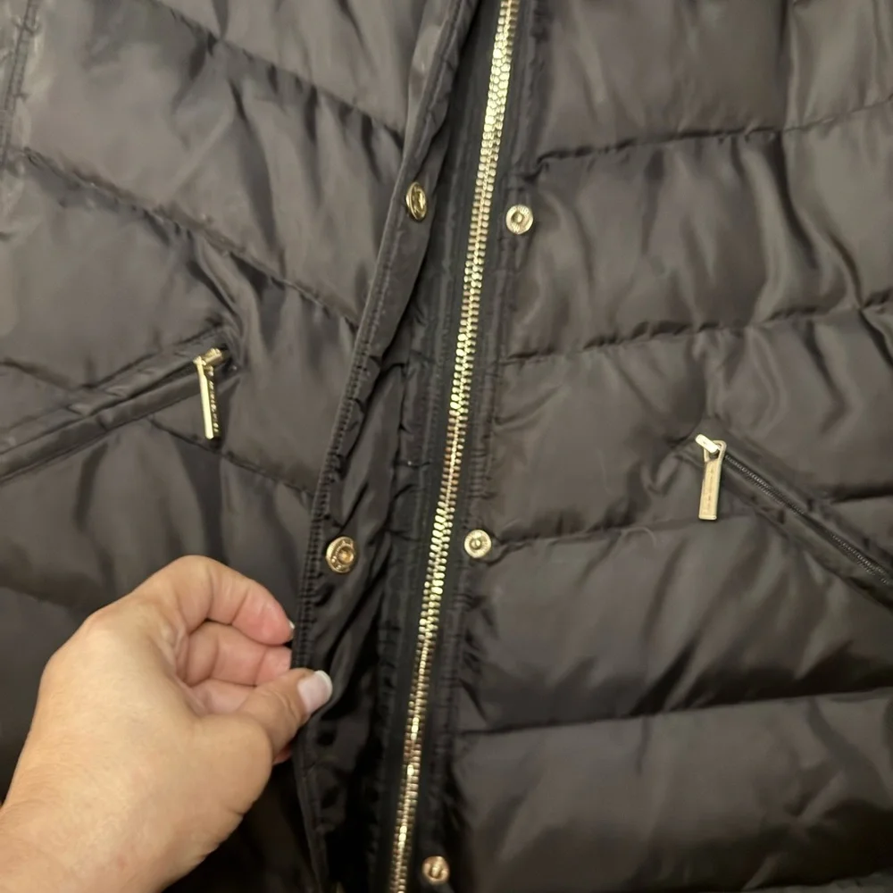 Michael Kors Black Puffer Down Jacket Size L